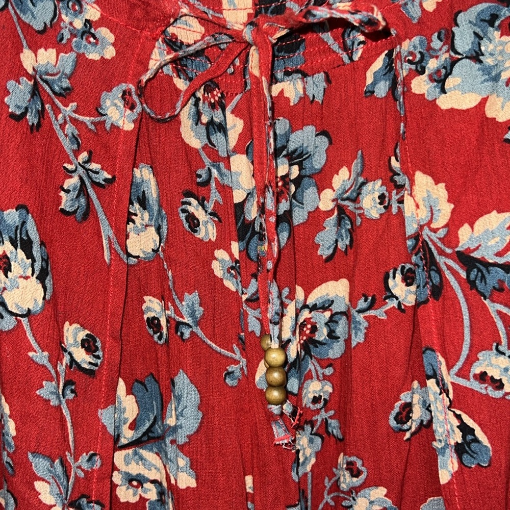 Denim & Supply Ralph Lauren Floral Print Tie Wrap Front Palazzo Pants Size L - Picture 5 of 10